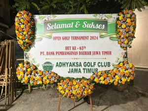 Karangan Bunga 1 Sisi dan 2 Titik Bunga – Pasuruan Bangil