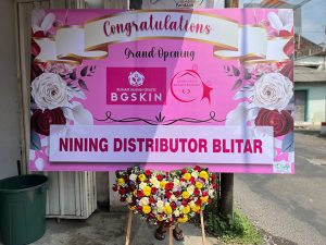 Karangan Bunga Bangil – Ucapan Selamat print dengan 1 titik bunga bangil