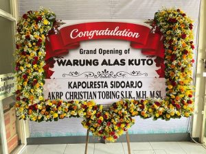 Karangan Bunga Ucapan print 3 Sisi Full Bunga – Pasuruan, Bangil bangil